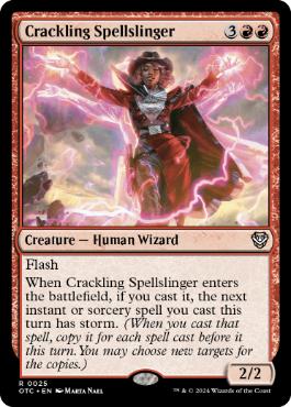 [025]【EN】弾ける呪文飛ばし/Crackling Spellslinger【OTC】[R][赤]