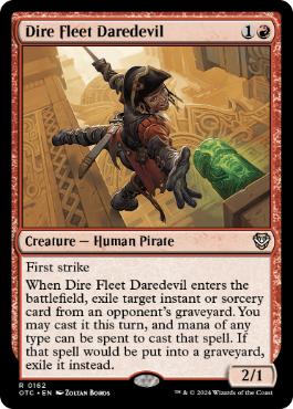 [162]【EN】凶兆艦隊の向こう見ず/Dire Fleet Daredevil【OTC】[R][赤]
