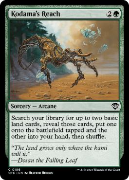 [196]【EN】木霊の手の内/Kodama's Reach【OTC】[C][緑]