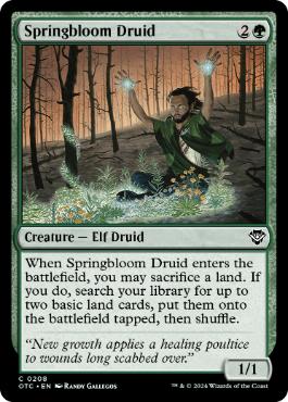 [208]【EN】春花のドルイド/Springbloom Druid【OTC】[C][緑]