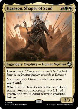 [229]【EN】砂の造物師、ハゼゾン/Hazezon, Shaper of Sand【OTC】[R][多色]