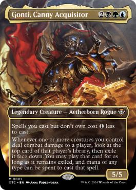 [001]【EN】【FOIL】■ボーダーレス■抜け目ない取得者、ゴンティ/Gonti, Canny Acquisitor【OTC】[M][多色]