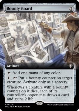 [073]【EN】■拡張アート■賞金首の掲示板/Bounty Board【OTC】[R][茶]