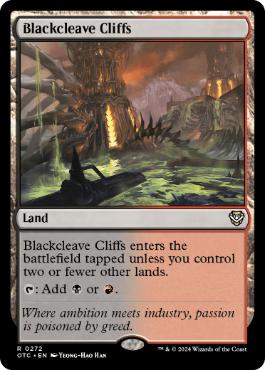 [272]【EN】黒割れの崖/Blackcleave Cliffs【OTC】[R][土地]