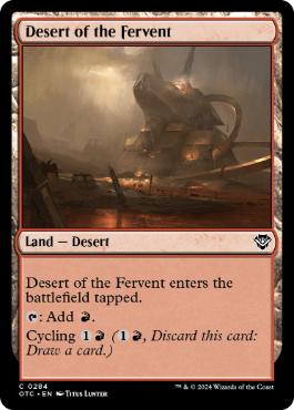 [284]【EN】熱烈の砂漠/Desert of the Fervent【OTC】[C][土地]