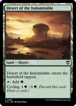 [285]【EN】不屈の砂漠/Desert of the Indomitable【OTC】[C][土地]