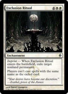 [010]【EN】【FOIL】排他の儀式/Exclusion Ritual【NPH】[U][白]