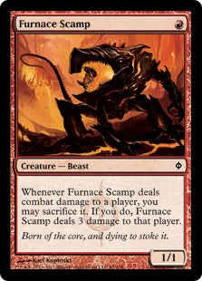 [084]【EN】【FOIL】焼炉の悪獣/Furnace Scamp【NPH】[C][赤]