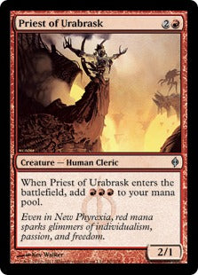 [090]【EN】ウラブラスクの僧侶/Priest of Urabrask【NPH】[U][赤]