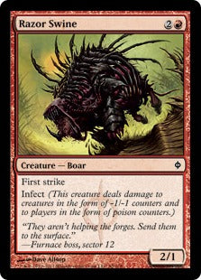 [092]【EN】【FOIL】剃刀の豚/Razor Swine【NPH】[C][赤]
