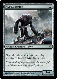 [146]【EN】【FOIL】マイアの超越種/Myr Superion【NPH】[R][茶]