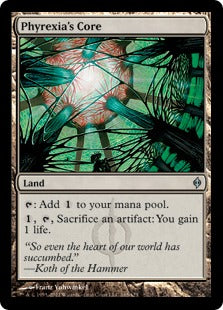 [165]【EN】ファイレクシアの核/Phyrexia's Core【NPH】[U][土地]