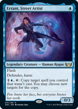 [041]【EN】【FOIL】路上芸術家、エラント/Errant, Street Artist【SNC】[R][青]