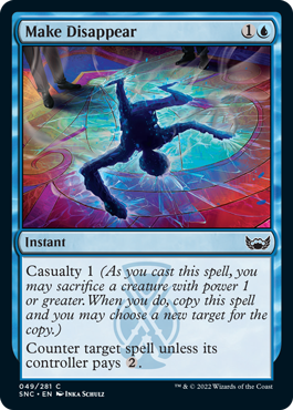 [049]【EN】【FOIL】かき消し/Make Disappear【SNC】[C][青]