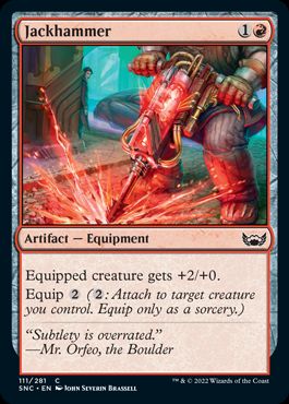 [111]【EN】【FOIL】削岩機/Jackhammer【SNC】[C][赤]