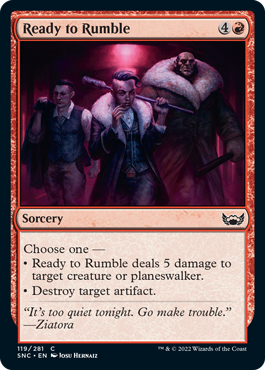 [119]【EN】【FOIL】喧嘩上等/Ready to Rumble【SNC】[C][赤]