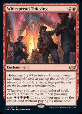 [130]【EN】【FOIL】蔓延する窃盗/Widespread Thieving【SNC】[R][赤]
