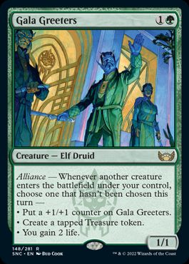 [148]【EN】【FOIL】祝祭の出迎え/Gala Greeters【SNC】[R][緑]