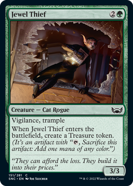 [151]【EN】【FOIL】宝石泥棒/Jewel Thief【SNC】[C][緑]