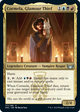 [177]【EN】【FOIL】妖艶な泥棒、コルメラ/Cormela, Glamour Thief【SNC】[U][多色]