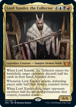 [197]【EN】【FOIL】蒐集家、ザンダー卿/Lord Xander, the Collector【SNC】[M][多色]