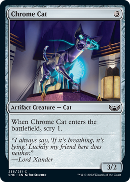 [236]【EN】【FOIL】金属猫/Chrome Cat【SNC】[C][茶]