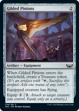 [238]【EN】【FOIL】金色の両翼/Gilded Pinions【SNC】[C][茶]