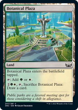 [247]【EN】【FOIL】植物広場/Botanical Plaza【SNC】[C][土地]
