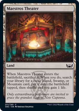 [251]【EN】【FOIL】貴顕廊一家の劇場/Maestros Theater【SNC】[C][土地]
