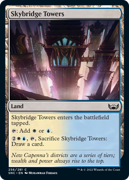 [256]【EN】【FOIL】天橋塔/Skybridge Towers【SNC】[C][土地]