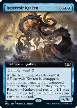[413]【EN】■拡張アート■溜め池のクラーケン/Reservoir Kraken【SNC】[R][青]