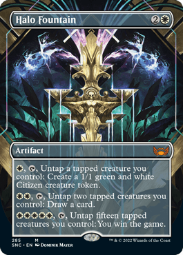 [285]【EN】【FOIL】■ボーダーレス■光素の泉/Halo Fountain【SNC】[M][白]