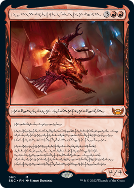 [360]【EN】【FOIL】■ファイレクシア語■異端の法務官、ウラブラスク/Urabrask, Heretic Praetor【SNC】[M][赤]
