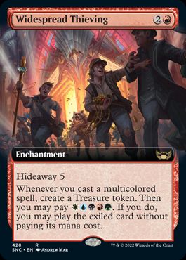 [428]【EN】【FOIL】■拡張アート■蔓延する窃盗/Widespread Thieving【SNC】[R][赤]