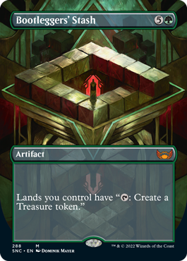 [288]【EN】【FOIL】■ボーダーレス■密造酒屋の隠し財産/Bootleggers' Stash【SNC】[M][緑]