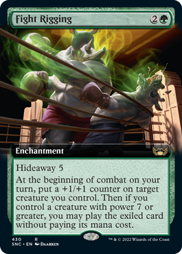 [430]【EN】【FOIL】■拡張アート■八百長試合/Fight Rigging【SNC】[R][緑]
