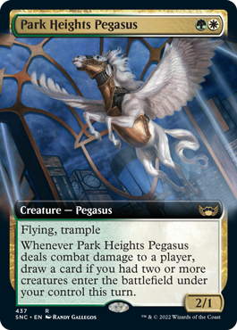 [437]【EN】【FOIL】■拡張アート■高街のペガサス/Park Heights Pegasus【SNC】[R][多色]