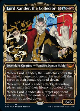 [315]【EN】【FOIL】■ショーケース■蒐集家、ザンダー卿/Lord Xander, the Collector【SNC】[M][多色]