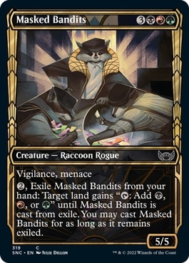 [384]【EN】【箔押しFOIL】■ショーケース■覆面の匪賊/Masked Bandits【SNC】[C][多色]
