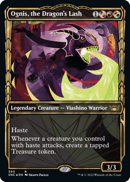 [390]【EN】【箔押しFOIL】■ショーケース■ドラゴンの打擲、オーグニス/Ognis, the Dragon's Lash【SNC】[R][多色]