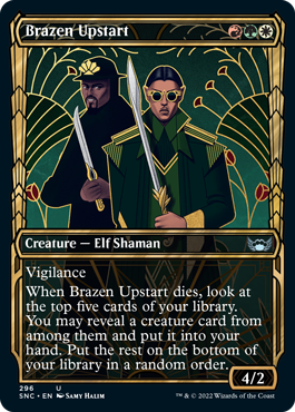 [296]【EN】【FOIL】■ショーケース■厚顔な成り上がり/Brazen Upstart【SNC】[U][多色]