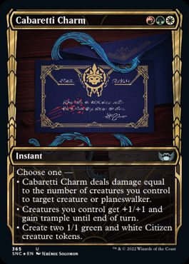 [365]【EN】【箔押しFOIL】■ショーケース■舞台座一家の魔除け/Cabaretti Charm【SNC】[U][多色]