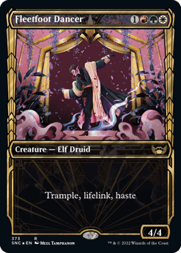 [373]【EN】【箔押しFOIL】■ショーケース■俊足の踊り手/Fleetfoot Dancer【SNC】[R][多色]