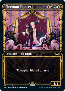 [308]【EN】【FOIL】■ショーケース■俊足の踊り手/Fleetfoot Dancer【SNC】[R][多色]