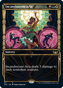 [311]【EN】【FOIL】■ショーケース■白熱のアリア/Incandescent Aria【SNC】[R][多色]