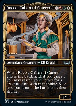 [332]【EN】【FOIL】■ショーケース■舞台座一家の料理人、ロッコ/Rocco, Cabaretti Caterer【SNC】[U][多色]