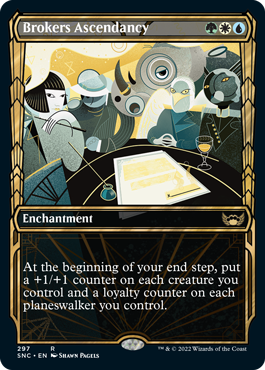 [297]【EN】【FOIL】■ショーケース■斡旋屋一家の隆盛/Brokers Ascendancy【SNC】[R][多色]