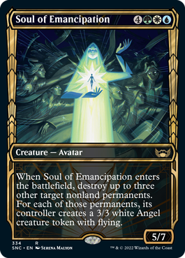 [334]【EN】【FOIL】■ショーケース■解脱の魂/Soul of Emancipation【SNC】[R][多色]