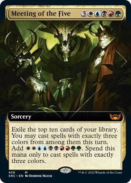 [436]【EN】【FOIL】■拡張アート■五者会談/Meeting of the Five【SNC】[R][多色]