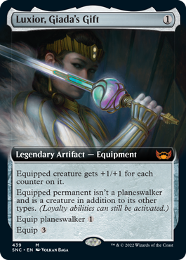 [439]【EN】【FOIL】■拡張アート■ジアーダの贈り物、ラクシオール/Luxior, Giada's Gift【SNC】[M][茶]